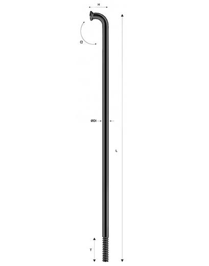 Спиця Pillar P14 272 мм чорний
