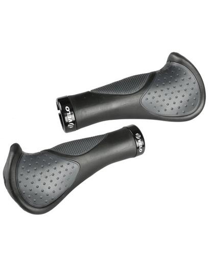 Ручки руля Velo VLG-1189D3 з замком чорний 140 мм
