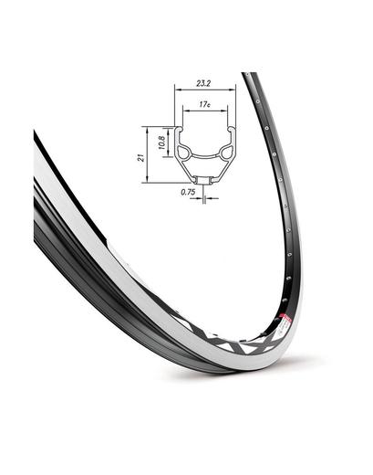 Обід Mach1 MX 26˝ 32 отвори під V-Brake чорний