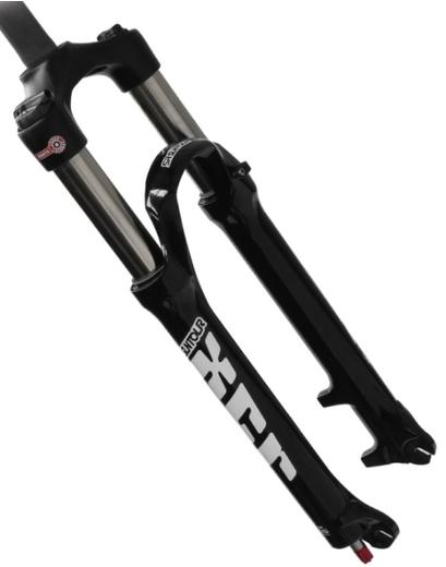 Вилка Suntour XCR RL 100мм 26˝/28,6/A-H манетка LockOut чорний