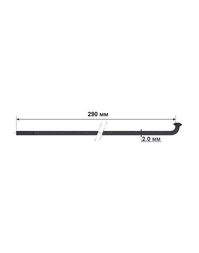 Спиця Mach1 Inox Plus 2x290 чорний
