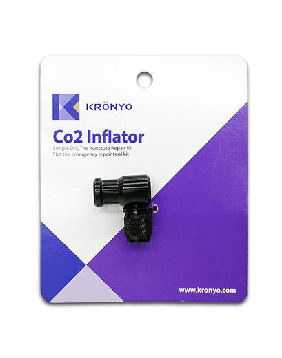 Адаптер стальний для картриджа СО2 KRONYO TPK-52К (чорний)