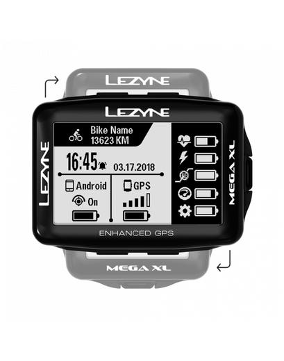 Велокомп'ютер бездротовий Lezyne MEGA XL GPS чорний