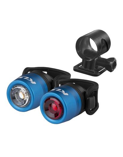 Мигалки KLS Io USB з кріпленням на шолом набір синій
