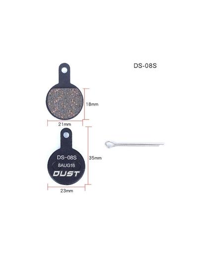 Гальмівні колодки напівметал disc DUST DS-08S TEKTRO IOX，Lyra, Novella