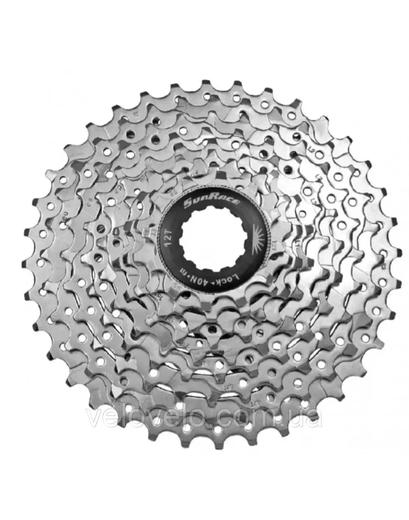 Касета SunRace CS-M90 9 швидкостей, 11-34T, Zinc