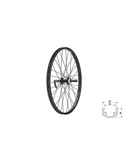 Колесо заднє KLS Wasper freewheel V-brake R, 24