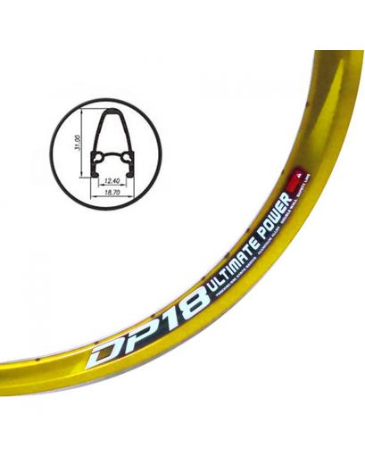Обід Weinmann FIX 28˝ 700C DP18 32 отвори золотий