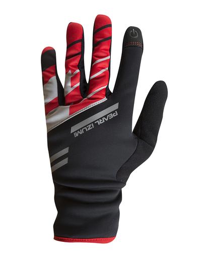 Рукавички Pearl Izumi P.R.O. Softshell Lite довгі пальці чорний/червоний L