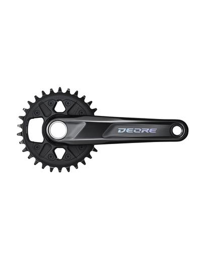 Шатуни Shimano FC-M6100-1 DEORE, інтегрована вісь, 175мм 32T 12-шв. CL-52мм без каретки