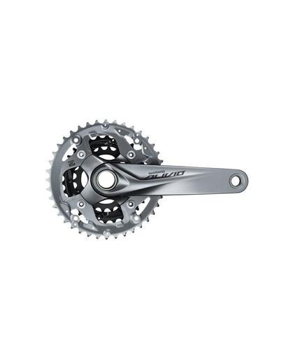 Шатуни Shimano Alivio FC-M4050 Hollowtech II 175мм 9 швидкостей 40x30x22 без каретки