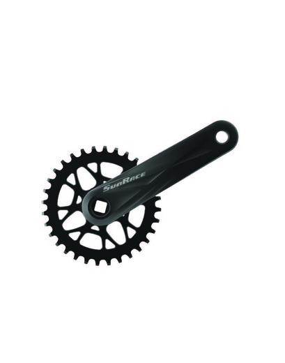 Шатуни SunRace FCM53U під квадрат, 170 мм, 32T, на 11/10/9шв., чорний