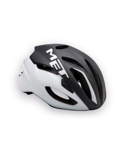 Шолом MET Rivale M (54-58) Black White matt glossy