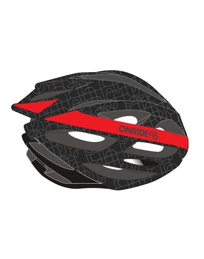 Шолом ONRIDE Grip чорний/червоний L (58-61 см)