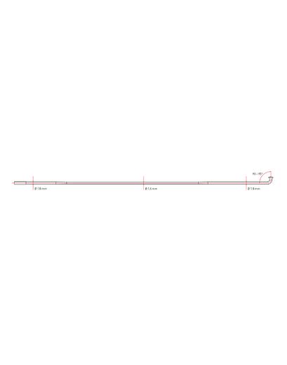 Спиця DT Swiss Comрetition 1.8/1.6/1.8 x 274 мм тянута J-подібна чорний (100 шт)