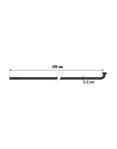 Спиця Mach1 Inox Plus 2x256 чорний