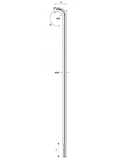 Спиця Pillar PSR14 270 мм посилена сріблястий