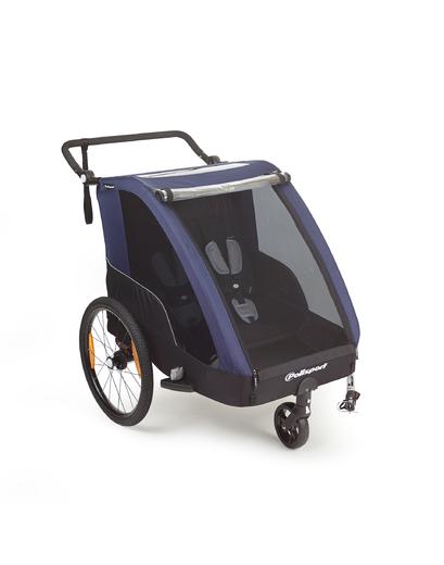 Трейлер POLISPORT Трейлер Bicycle & Stroller Сірий/Блакитний Трейлер