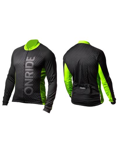 Веломайка ONRIDE Jumper з довгим рукавом чорний/зелений XL [EU - L]