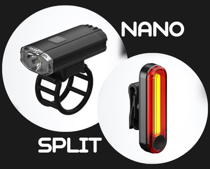комплект велосипедного світла Lelumia Nanj Split Combo у веломагазині Велодім.Київ