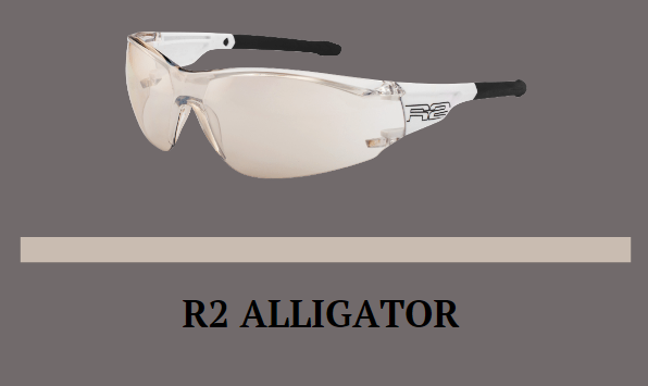 Окуляри R2 ALLIGATOR оправа глянцево біла, лінзи clear з покрит. Mirror (CAT. 1) купити в Україні