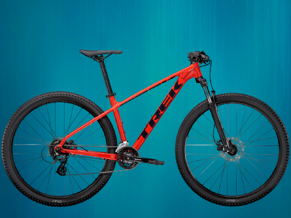 trek-marlin 6 2021 червоний  купити велосипед Трек у веломагазині Велодім.Київ
