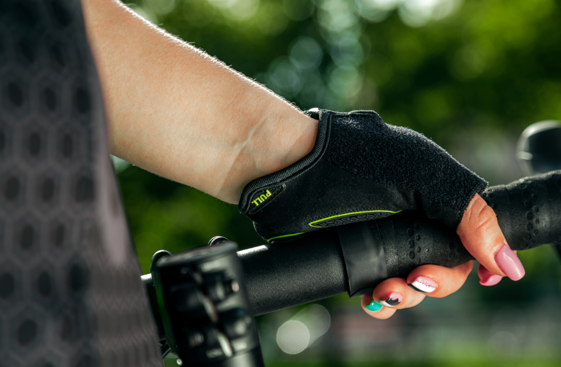 велорукавички, вело рукавички onride tid 20 зелені